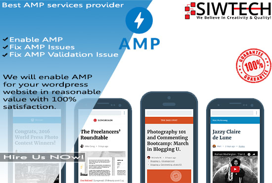 I will enable amp and fix error on wordpress website