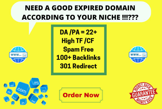 I will find high authority expired domain name based on your niche