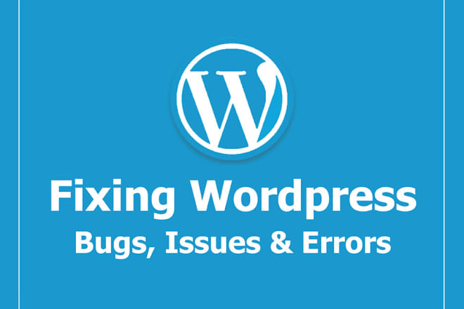 I will fix your wordpress website errors