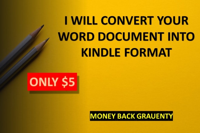 I will format and convert your word document to kindle format,epub