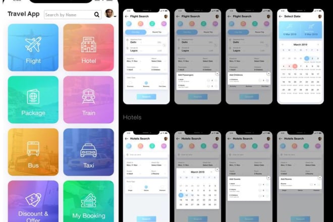 I will get your own travel booking website mobile application