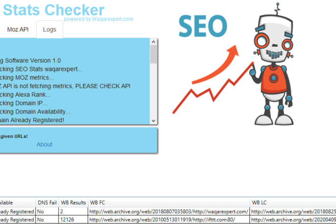 I will give SEO stats checker tool