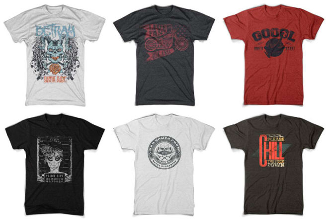 I will give you 100 random designs for your merch business MBA, spreadshirt and more