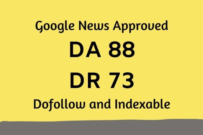 I will guest post on da 88 google news site dofollow backlink