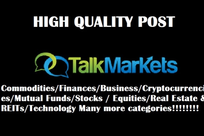 I will guest post on da51 talkmarkets dofollow link