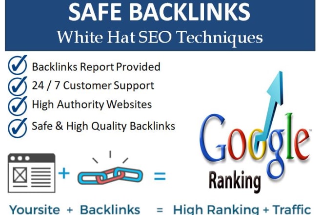 I will help your website rank higher in google with safe backlinks