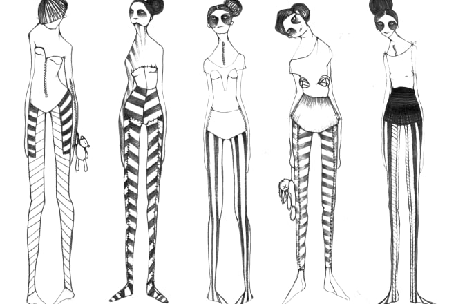 I will illustrate great fashion designs