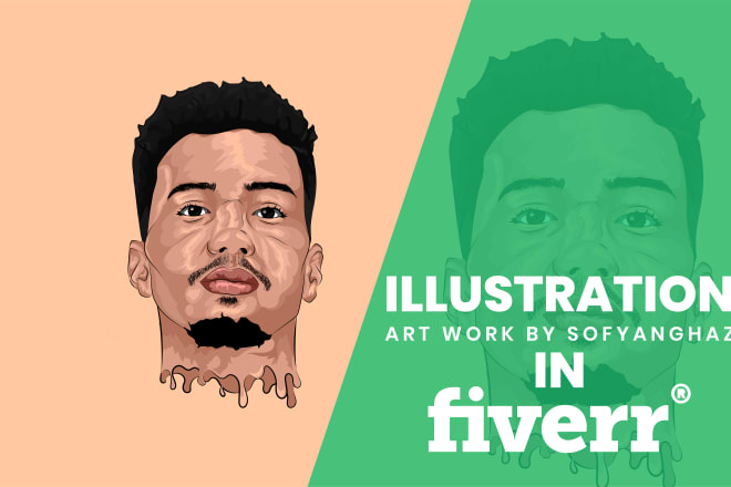 I will illustrate your picture into cartoon face and vector illustration