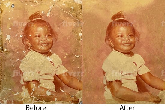 I will image background remove, color,fix damage old photo restoration, in 24 hour