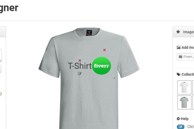 I will make a custom tshirt designing website