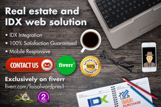 I will make a modern real estate website with wordpress