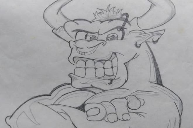 I will make a simple realistic pencil drawing for you