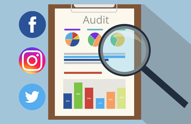 I will make a social media audit report