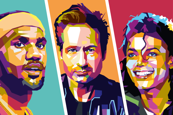 I will make an awesome wpap pop art portrait