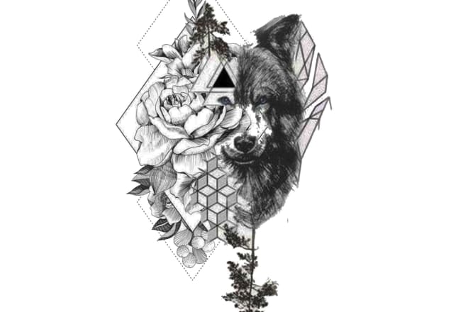 I will make an custom tattoo hand drawn and digital tattoo