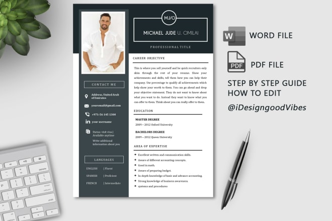 I will make an eye catching resume for you