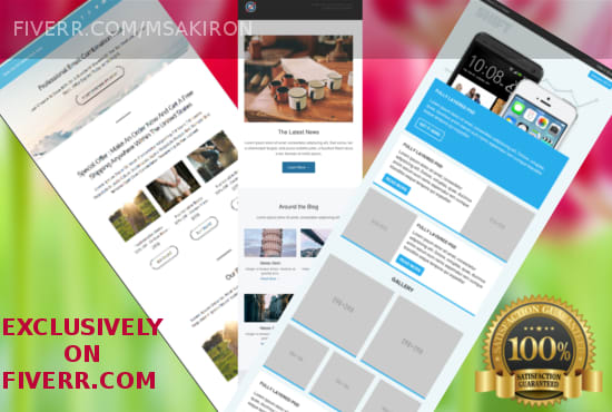 I will make Editable Responsive HTML Email Newsletter Template