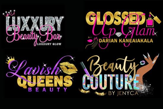 I will make fashion nails,lip gloss,cosmetics,lashes and jewelry logo