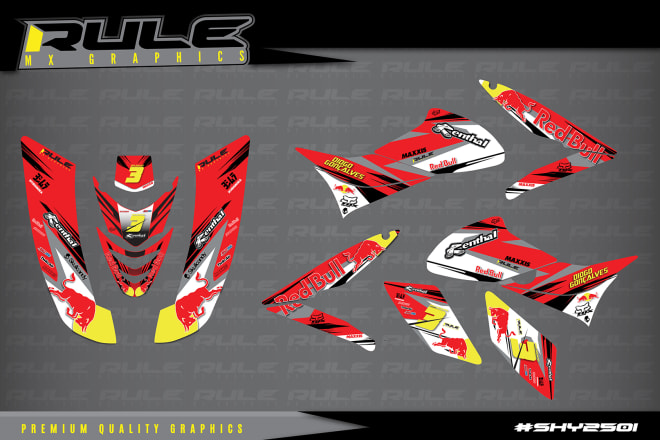 I will make motorcycle graphics design, ready to print