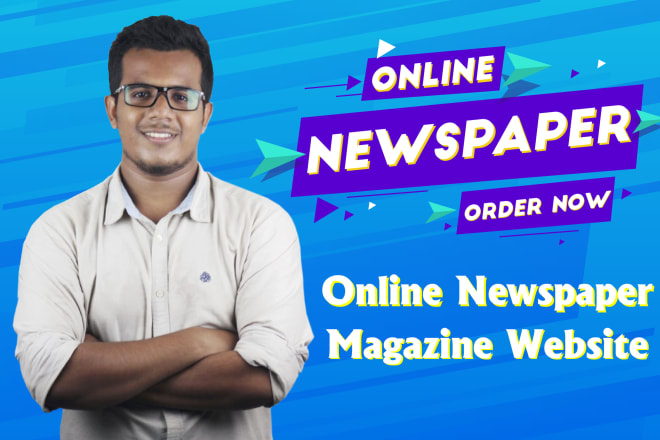 I will make online newspaper or magazine wordpress website, blog website