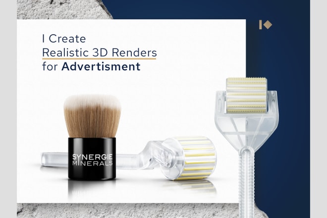 I will make photorealistic 3d renders of products