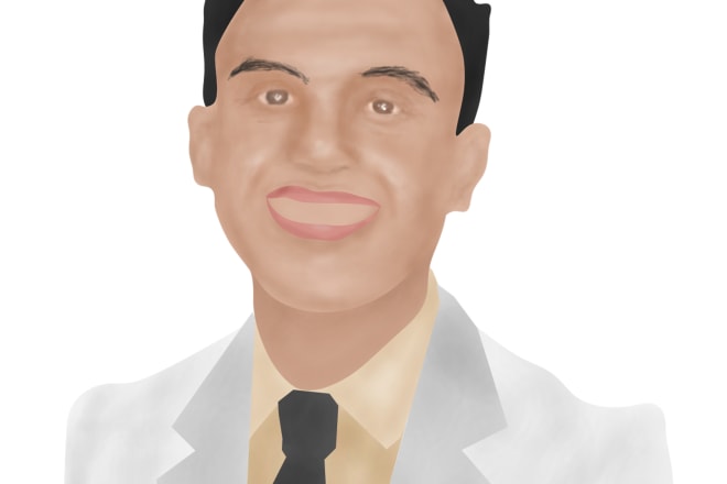 I will make semi realistic vector portraits