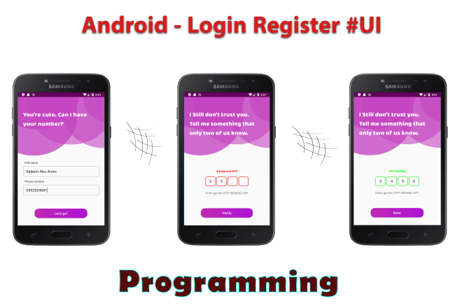 login screen design in android services | Joey the Explorer