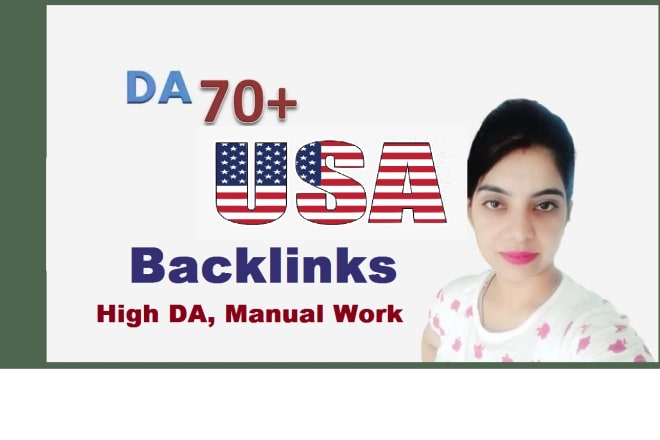 I will manually create 60 high da USA backlinks, link building