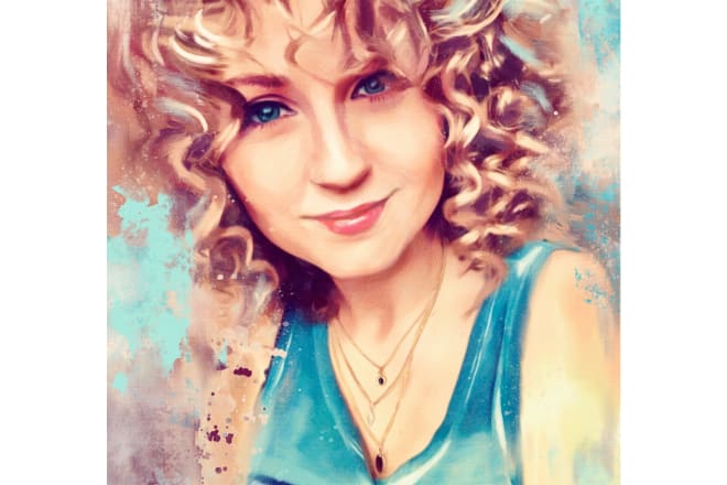 I will paint an artistic portrait for you