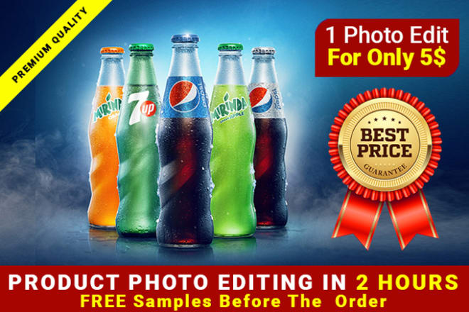 I will photoshop editing, product photo editing, photo retouching