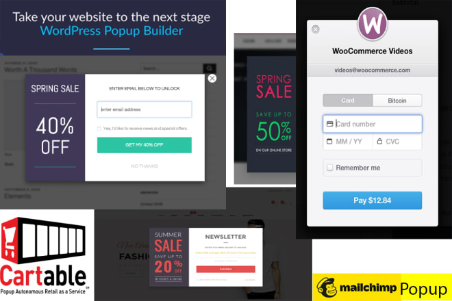 I will popup, popup form or wordpress form, signup or login form