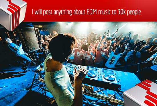 I will post anything about edm music to my targeted 17k people