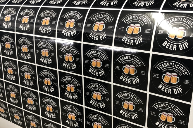 I will print custom stickers bulk waterproof labels