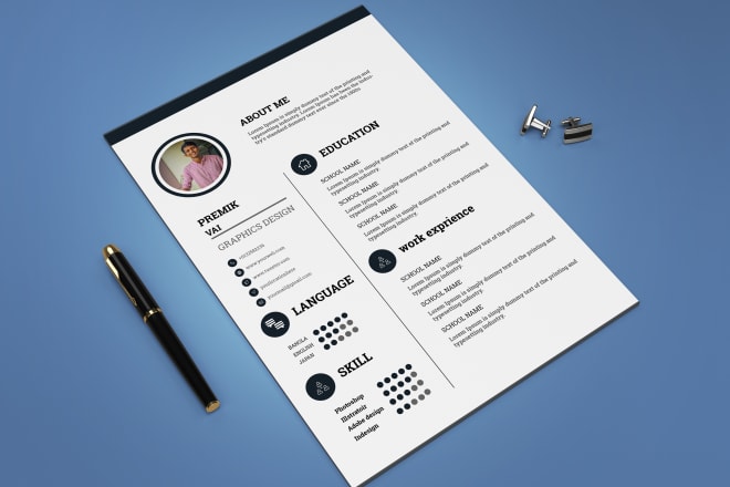 I will professional resume design ats resume edit, writer, cover latter, cv and linkdin