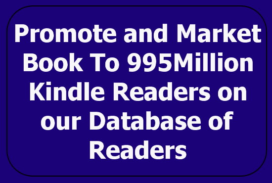 I will promote and market book to kindle readers