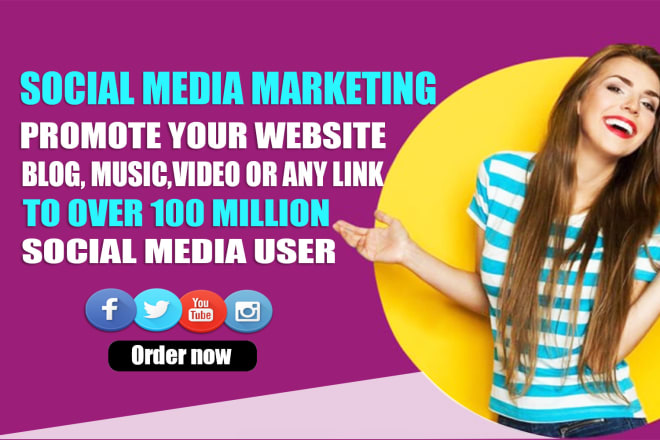 I will promote and market your website, blog, business, book promotion on social media
