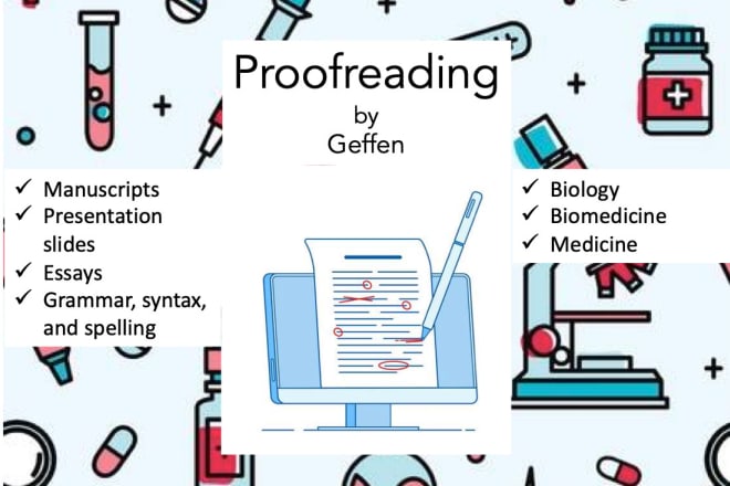 I will proofread and edit scientific writing for publication