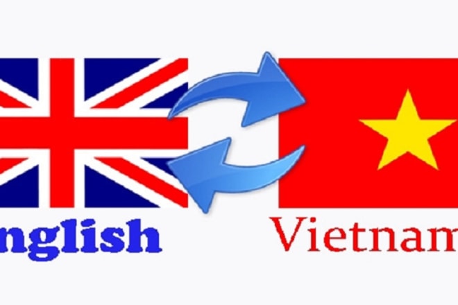 I will provide 24hr, high quality english to vietnamese translation