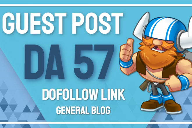 I will provide a backlink on my da 57 general blog