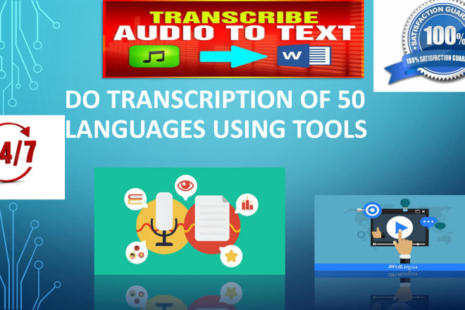 I will provide fastest transcription of your audio and video
