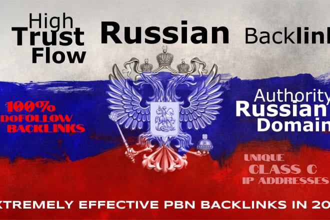 I will provide high trust flow russian SEO service authority backlinks