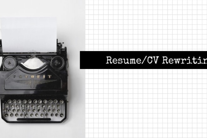 I will provide professional CV and resume writing services