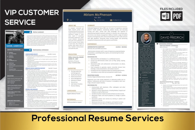 I will provide professional resume writing service