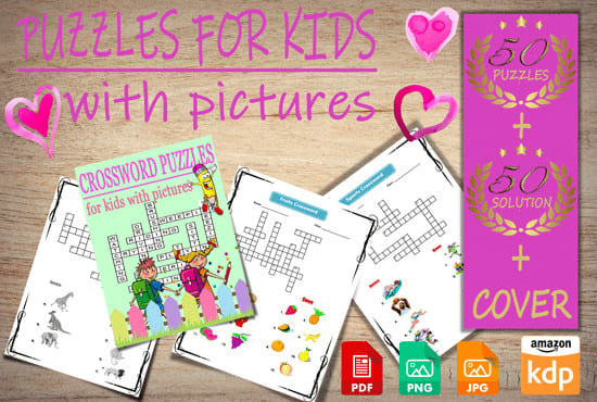I will puzzle book for kids with pictures