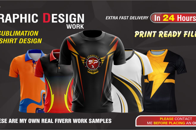 I will sublimation sports jersey and t shirt designs