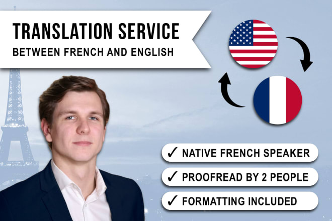 I will translate from english to french and french to english