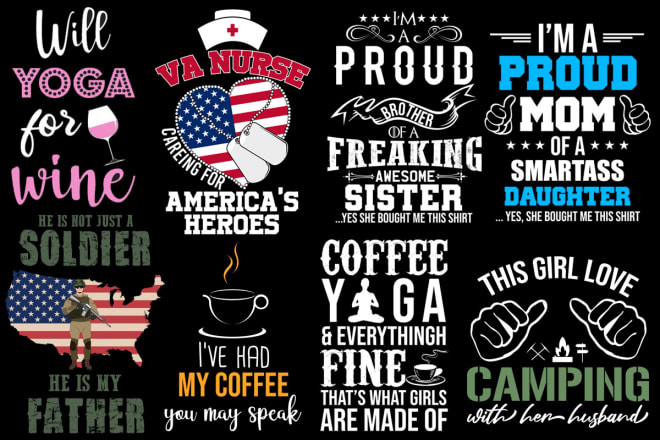 I will typography tshirt design for etsy spreadshirt teespring