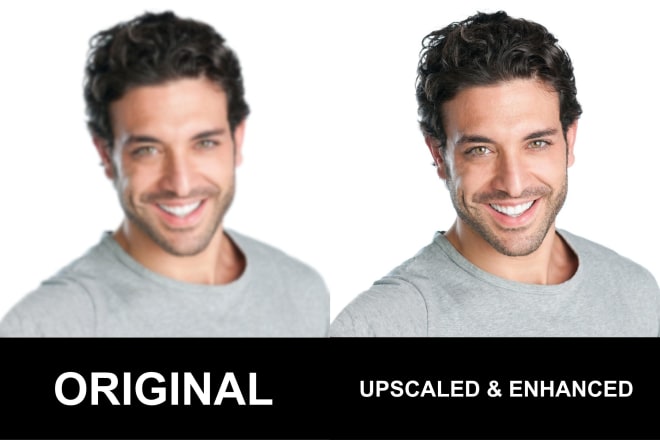 I will upscale and enhance your photo, from low to high resolution