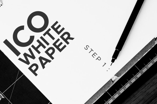 I will write a detailed blockchain ico white paper