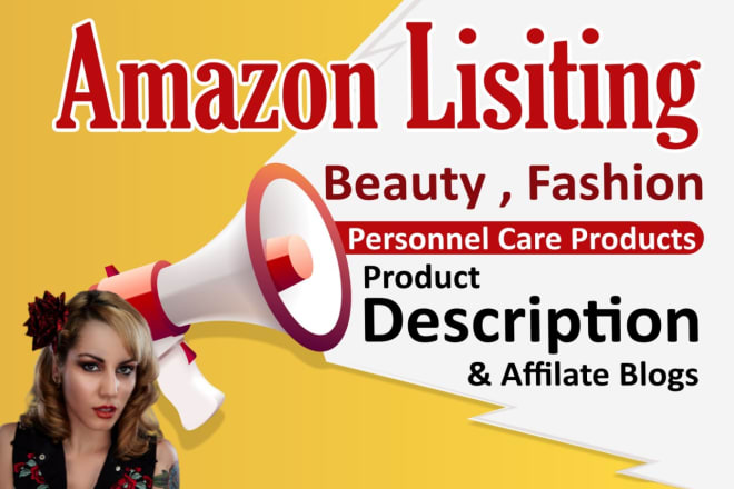 I will write beauty, fashion amazon listing, product description